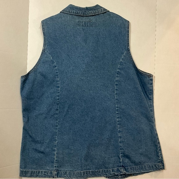 Vintage Stanley Morgan Women’s Blue Jean Vest XL or 2XL - Picture 9 of 16